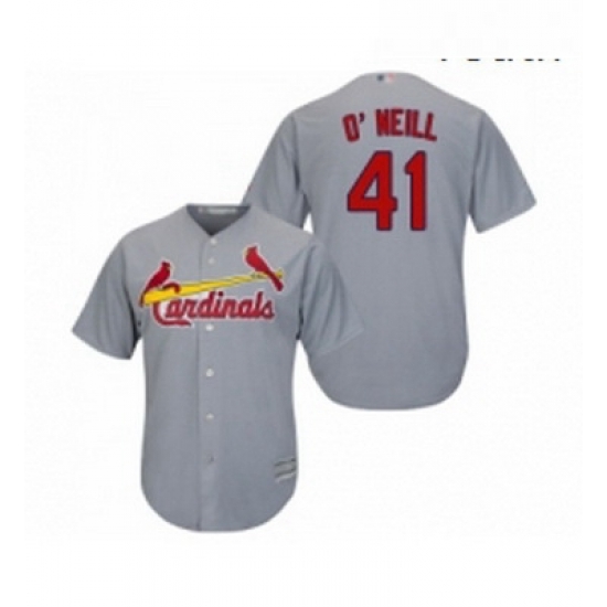 Youth St Louis Cardinals 41 Tyler O Neill Replica Grey Road Cool Base Baseball Jersey Youth St Louis Cardinals 41 Tyler O Neill Replica Grey Road Cool Base Baseball Jersey