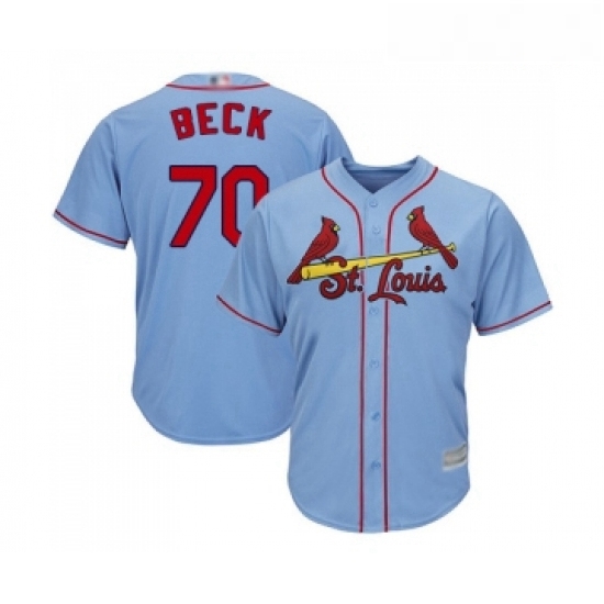 Youth St Louis Cardinals 70 Chris Beck Replica Light Blue Alternate Cool Base Baseball Jersey Youth St Louis Cardinals 70 Chris Beck Replica Light Blue Alternate Cool Base Baseball Jersey