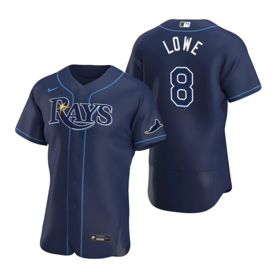Men Tampa Bay Rays 8 Brandon Lowe Men Nike Navy Alternate 2020 Flex Base Team MLB Jersey Men Tampa Bay Rays 8 Brandon Lowe Men Nike Navy Alternate 2020 Flex Base Team MLB Jersey