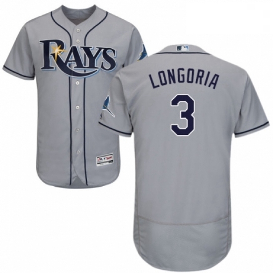 Mens Majestic Tampa Bay Rays 3 Evan Longoria Grey Road Flex Base Authentic Collection MLB Jersey Mens Majestic Tampa Bay Rays 3 Evan Longoria Grey Road Flex Base Authentic Collection MLB Jersey