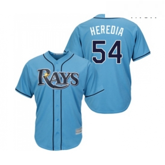 Mens Tampa Bay Rays 54 Guillermo Heredia Replica Light Blue Alternate 2 Cool Base Baseball Jersey Mens Tampa Bay Rays 54 Guillermo Heredia Replica Light Blue Alternate 2 Cool Base Baseball Jersey