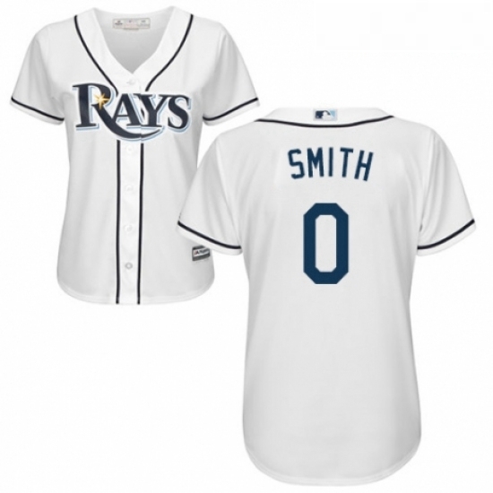 Womens Majestic Tampa Bay Rays 0 Mallex Smith Replica White Home Cool Base MLB Jersey Womens Majestic Tampa Bay Rays 0 Mallex Smith Replica White Home Cool Base MLB Jersey