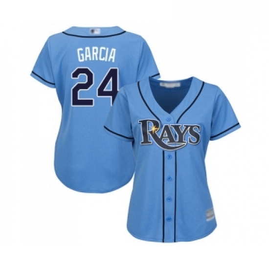 Womens Tampa Bay Rays 24 Avisail Garcia Replica Light Blue Alternate 2 Cool Base Baseball Jersey Womens Tampa Bay Rays 24 Avisail Garcia Replica Light Blue Alternate 2 Cool Base Baseball Jersey