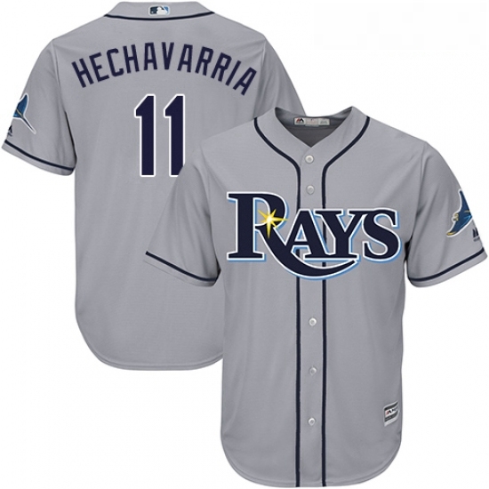 Youth Majestic Tampa Bay Rays 11 Adeiny Hechavarria Replica Grey Road Cool Base MLB Jersey Youth Majestic Tampa Bay Rays 11 Adeiny Hechavarria Replica Grey Road Cool Base MLB Jersey