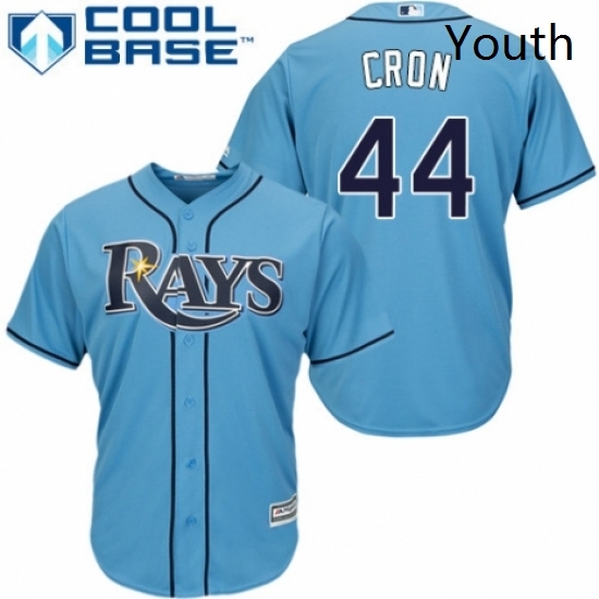 Youth Majestic Tampa Bay Rays 44 C J Cron Replica Light Blue Alternate 2 Cool Base MLB Jersey Youth Majestic Tampa Bay Rays 44 C J Cron Replica Light Blue Alternate 2 Cool Base MLB Jersey