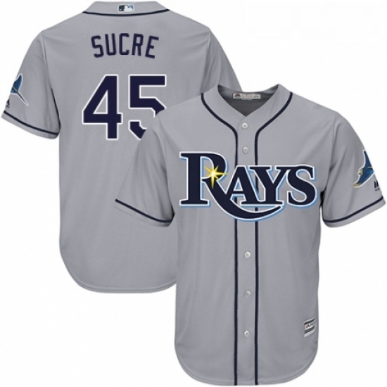 Youth Majestic Tampa Bay Rays 45 Jesus Sucre Authentic Grey Road Cool Base MLB Jersey Youth Majestic Tampa Bay Rays 45 Jesus Sucre Authentic Grey Road Cool Base MLB Jersey