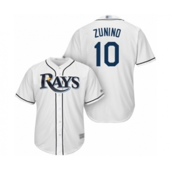 Youth Tampa Bay Rays #10 Mike Zunino Authentic White Home Cool Base Baseball Player Jersey Youth Tampa Bay Rays #10 Mike Zunino Authentic White Home Cool Base Baseball Player Jersey