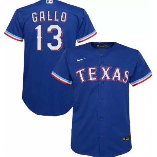 Men Nike Texas Rangers Joey Gallo 13 Royal Blue Cool Base MLB Jersey Men Nike Texas Rangers Joey Gallo 13 Royal Blue Cool Base MLB Jersey