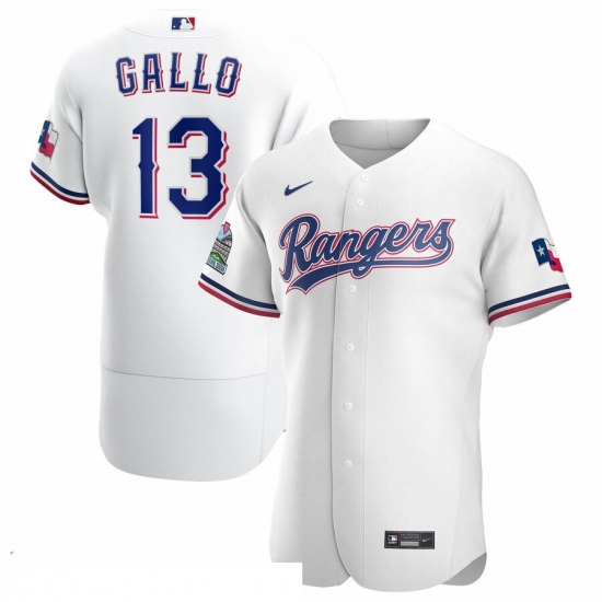 Men Texas Rangers 13 Joey Gallo Men Nike White Home 2020 Flex Base Player MLB Jersey Men Texas Rangers 13 Joey Gallo Men Nike White Home 2020 Flex Base Player MLB Jersey