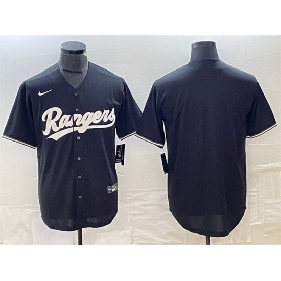Men Texas Rangers Blank Black Cool Base Stitched Baseball Jersey Men Texas Rangers Blank Black Cool Base Stitched Baseball Jersey