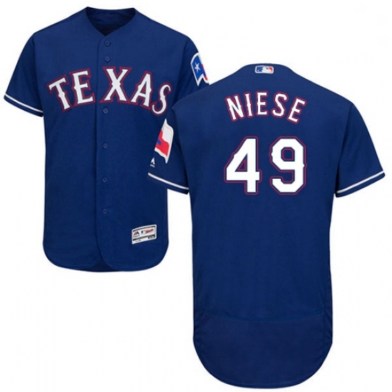 Mens Majestic Texas Rangers 49 Jon Niese Royal Blue Alternate Flex Base Authentic Collection MLB Jersey Mens Majestic Texas Rangers 49 Jon Niese Royal Blue Alternate Flex Base Authentic Collection MLB Jersey
