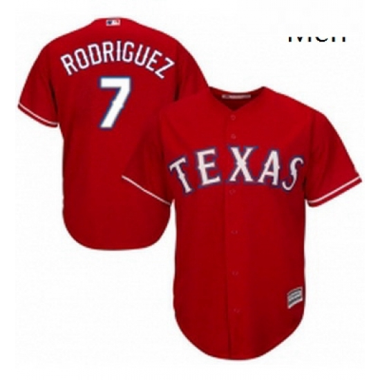 Mens Majestic Texas Rangers 7 Ivan Rodriguez Replica Red Alternate Cool Base MLB Jersey Mens Majestic Texas Rangers 7 Ivan Rodriguez Replica Red Alternate Cool Base MLB Jersey