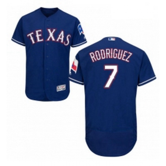 Mens Majestic Texas Rangers 7 Ivan Rodriguez Royal Blue Flexbase Authentic Collection MLB Jersey Mens Majestic Texas Rangers 7 Ivan Rodriguez Royal Blue Flexbase Authentic Collection MLB Jersey