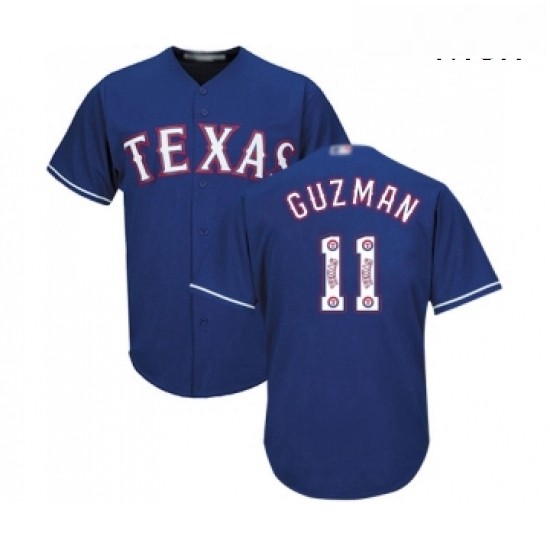Mens Texas Rangers 11 Ronald Guzman Authentic Royal Blue Team Logo Fashion Cool Base Baseball Jersey Mens Texas Rangers 11 Ronald Guzman Authentic Royal Blue Team Logo Fashion Cool Base Baseball Jersey