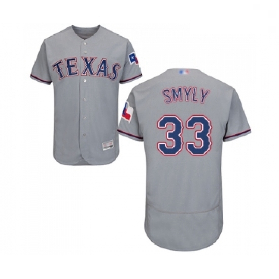 Mens Texas Rangers 33 Drew Smyly Grey Road Flex Base Authentic Collection Baseball Jersey Mens Texas Rangers 33 Drew Smyly Grey Road Flex Base Authentic Collection Baseball Jersey