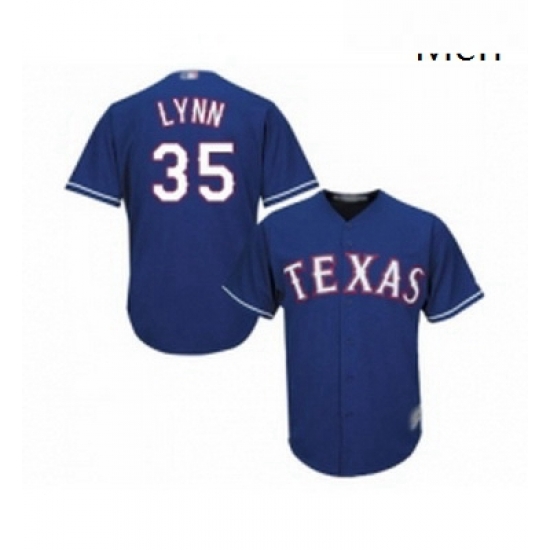 Mens Texas Rangers 35 Lance Lynn Replica Royal Blue Alternate 2 Cool Base Baseball Jersey Mens Texas Rangers 35 Lance Lynn Replica Royal Blue Alternate 2 Cool Base Baseball Jersey