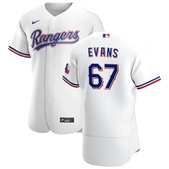 Texas Rangers 67 Demarcus Evans Men Nike White Home 2020 Authentic Player MLB Jersey Texas Rangers 67 Demarcus Evans Men Nike White Home 2020 Authentic Player MLB Jersey