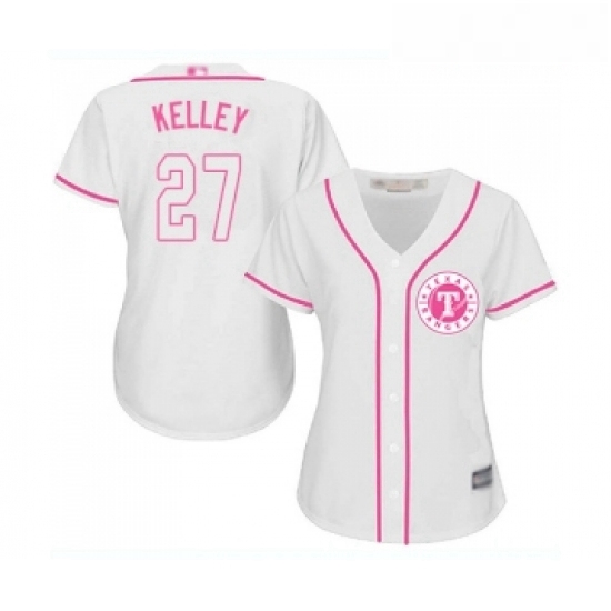 Womens Texas Rangers 27 Shawn Kelley Authentic White Fashion Cool Base Baseball Jersey Womens Texas Rangers 27 Shawn Kelley Authentic White Fashion Cool Base Baseball Jersey