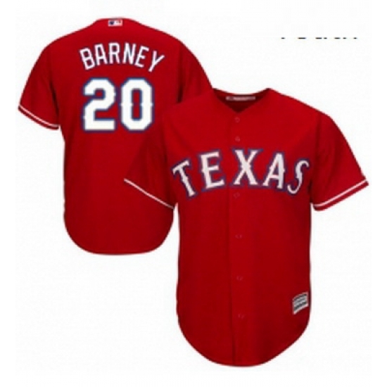 Youth Majestic Texas Rangers 20 Darwin Barney Replica Red Alternate Cool Base MLB Jersey Youth Majestic Texas Rangers 20 Darwin Barney Replica Red Alternate Cool Base MLB Jersey