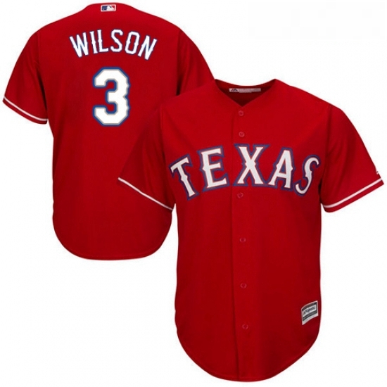 Youth Majestic Texas Rangers 3 Russell Wilson Authentic Red Alternate Cool Base MLB Jersey Youth Majestic Texas Rangers 3 Russell Wilson Authentic Red Alternate Cool Base MLB Jersey