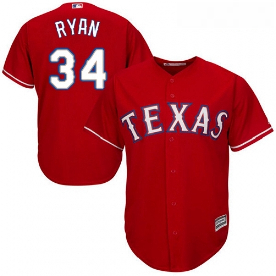 Youth Majestic Texas Rangers 34 Nolan Ryan Replica Red Alternate Cool Base MLB Jersey Youth Majestic Texas Rangers 34 Nolan Ryan Replica Red Alternate Cool Base MLB Jersey