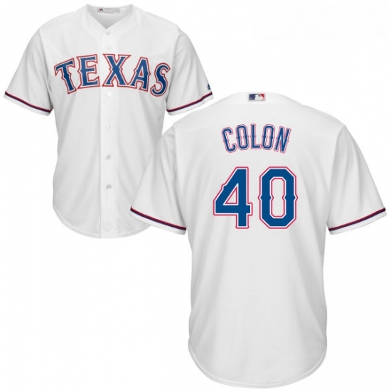 Youth Majestic Texas Rangers 40 Bartolo Colon Authentic White Home Cool Base MLB Jersey Youth Majestic Texas Rangers 40 Bartolo Colon Authentic White Home Cool Base MLB Jersey