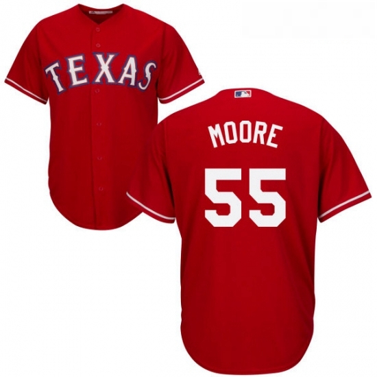 Youth Majestic Texas Rangers 55 Matt Moore Authentic Red Alternate Cool Base MLB Jersey Youth Majestic Texas Rangers 55 Matt Moore Authentic Red Alternate Cool Base MLB Jersey