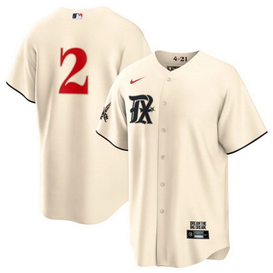 Youth Texas Rangers 2 Marcus Semien Cream 2023 City Connect Stitched Baseball Jersey Youth Texas Rangers 2 Marcus Semien Cream 2023 City Connect Stitched Baseball Jersey
