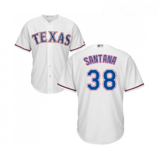 Youth Texas Rangers 38 Danny Santana Replica White Home Cool Base Baseball Jersey Youth Texas Rangers 38 Danny Santana Replica White Home Cool Base Baseball Jersey