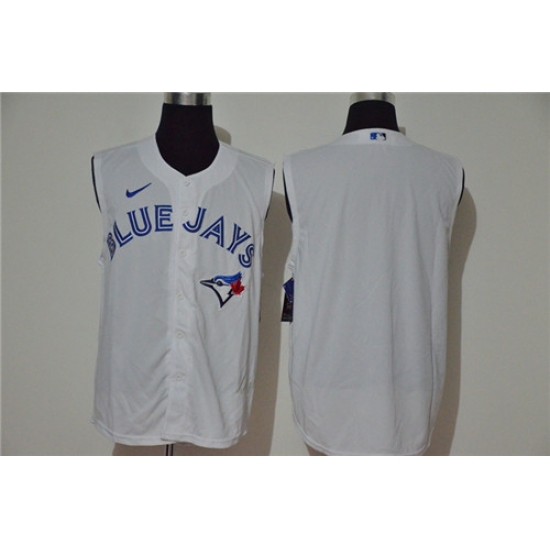 Blue Jays Blank White Nike Cool Base Sleeveless Jersey Blue Jays Blank White Nike Cool Base Sleeveless Jersey