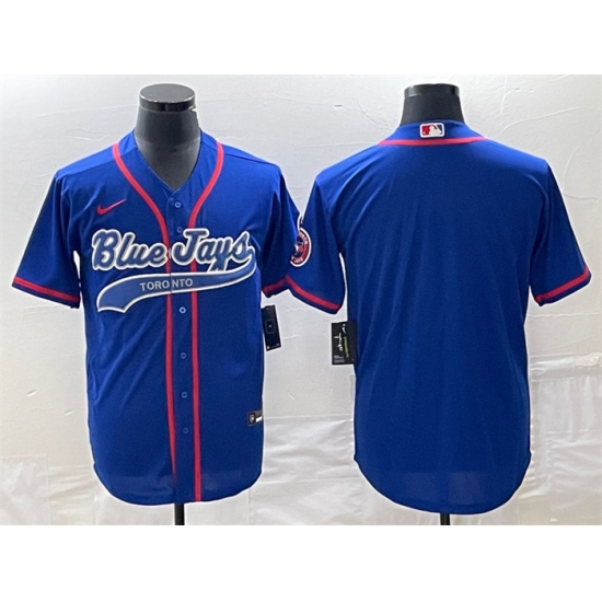 Men Toronto Blue Jays Blank Royal Cool Base Stitched Baseball Jersey Men Toronto Blue Jays Blank Royal Cool Base Stitched Baseball Jersey