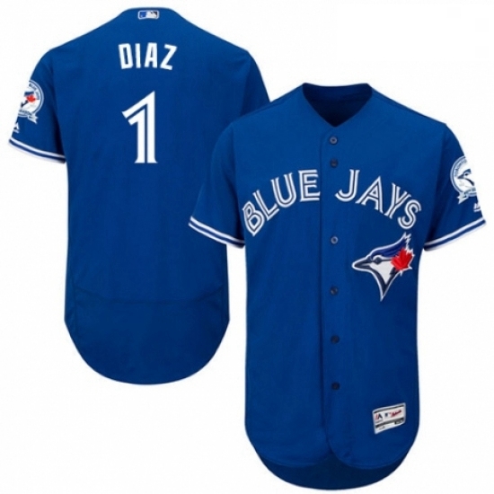Mens Majestic Toronto Blue Jays 1 Aledmys Diaz Royal Blue Alternate Flex Base Authentic Collection MLB Jersey Mens Majestic Toronto Blue Jays 1 Aledmys Diaz Royal Blue Alternate Flex Base Authentic Collection MLB Jersey