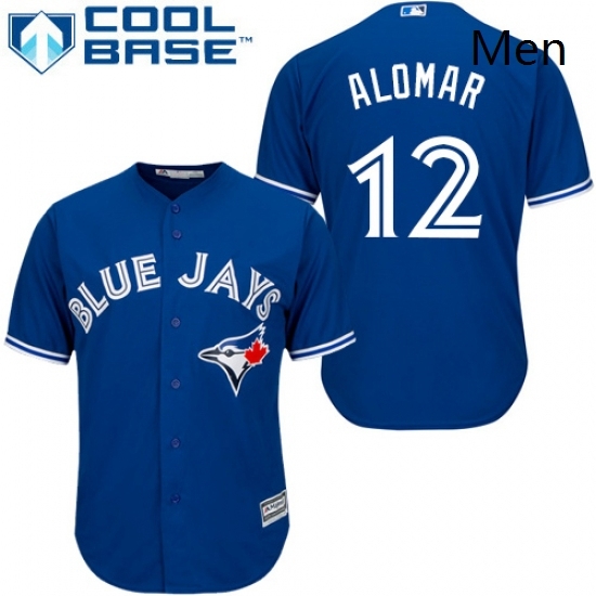Mens Majestic Toronto Blue Jays 12 Roberto Alomar Replica Blue Alternate MLB Jersey Mens Majestic Toronto Blue Jays 12 Roberto Alomar Replica Blue Alternate MLB Jersey