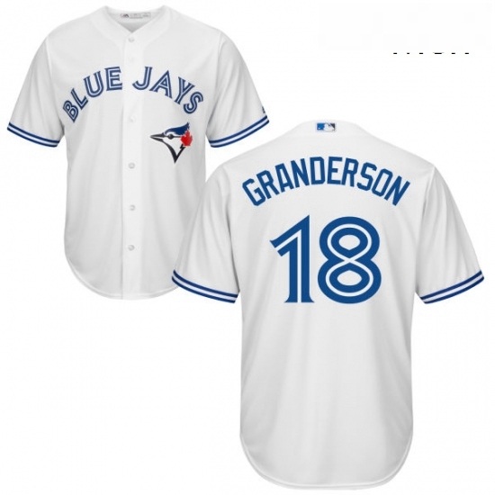 Mens Majestic Toronto Blue Jays 18 Curtis Granderson Replica White Home MLB Jersey Mens Majestic Toronto Blue Jays 18 Curtis Granderson Replica White Home MLB Jersey