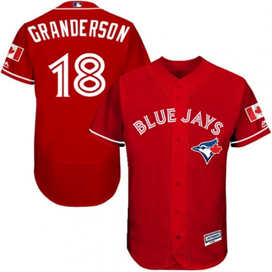 Mens Majestic Toronto Blue Jays 18 Curtis Granderson Scarlet Alternate Flex Base Authentic Collection MLB Jersey Mens Majestic Toronto Blue Jays 18 Curtis Granderson Scarlet Alternate Flex Base Authentic Collection MLB Jersey
