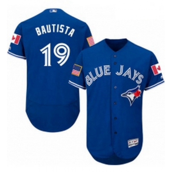 Mens Majestic Toronto Blue Jays 19 Jose Bautista Authentic Royal Blue Fashion Stars Stripes Flex Base Jerseys Mens Majestic Toronto Blue Jays 19 Jose Bautista Authentic Royal Blue Fashion Stars Stripes Flex Base Jerseys
