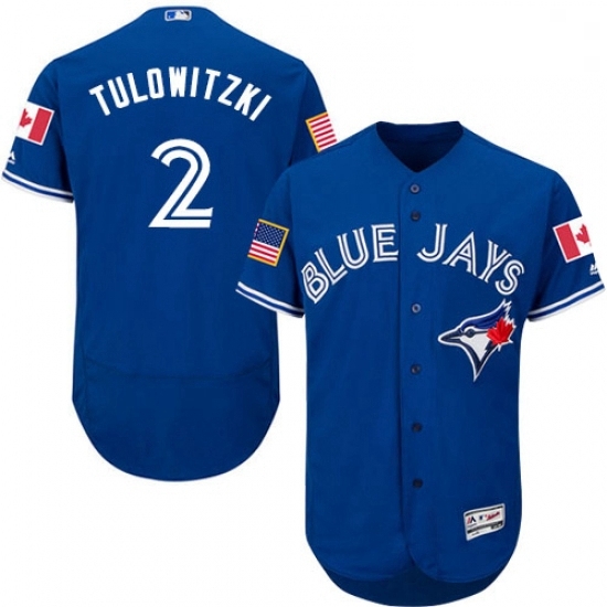 Mens Majestic Toronto Blue Jays 2 Troy Tulowitzki Authentic Royal Blue Fashion Stars Stripes Flex Base Jersey Mens Majestic Toronto Blue Jays 2 Troy Tulowitzki Authentic Royal Blue Fashion Stars Stripes Flex Base Jersey