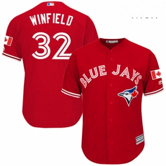 Mens Majestic Toronto Blue Jays 32 Dave Winfield Replica Scarlet Alternate Cool Base MLB Jersey Mens Majestic Toronto Blue Jays 32 Dave Winfield Replica Scarlet Alternate Cool Base MLB Jersey