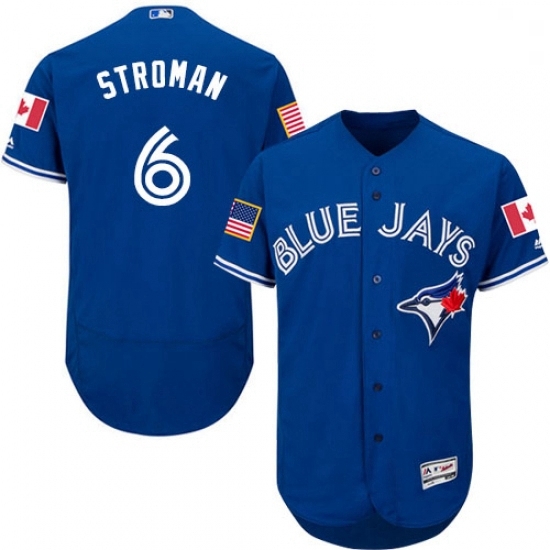 Mens Majestic Toronto Blue Jays 6 Marcus Stroman Authentic Royal Blue Fashion Stars Stripes Flex Base Jerseys Mens Majestic Toronto Blue Jays 6 Marcus Stroman Authentic Royal Blue Fashion Stars Stripes Flex Base Jerseys