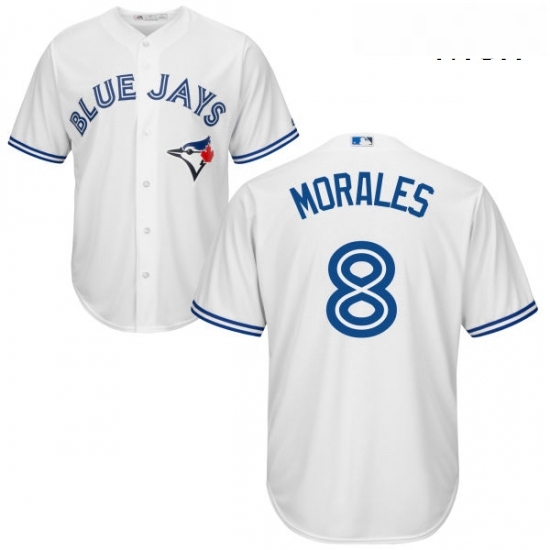 Mens Majestic Toronto Blue Jays 8 Kendrys Morales Replica White Home MLB Jersey Mens Majestic Toronto Blue Jays 8 Kendrys Morales Replica White Home MLB Jersey