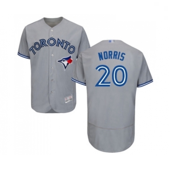 Mens Toronto Blue Jays 20 Bud Norris Grey Road Flex Base Authentic Collection Baseball Jersey Mens Toronto Blue Jays 20 Bud Norris Grey Road Flex Base Authentic Collection Baseball Jersey