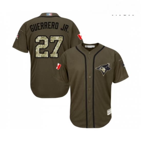 Mens Toronto Blue Jays 27 Vladimir Guerrero Jr Authentic Green Salute to Service Baseball Jersey Mens Toronto Blue Jays 27 Vladimir Guerrero Jr Authentic Green Salute to Service Baseball Jersey