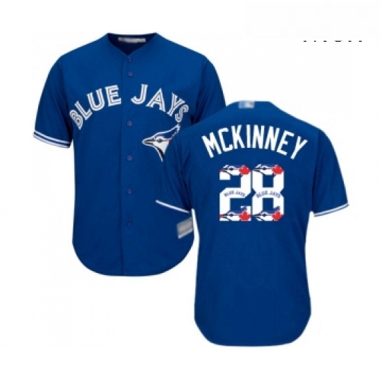 Mens Toronto Blue Jays 28 Billy McKinney Authentic Blue Team Logo Fashion Baseball Jersey Mens Toronto Blue Jays 28 Billy McKinney Authentic Blue Team Logo Fashion Baseball Jersey