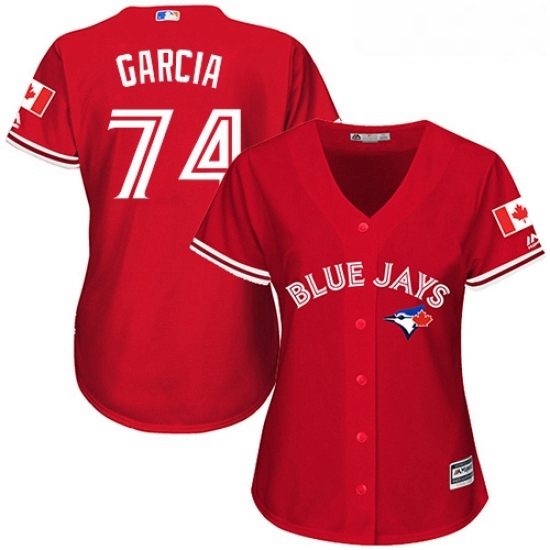 Womens Majestic Toronto Blue Jays 74 Jaime Garcia Authentic Scarlet Alternate MLB Jersey Womens Majestic Toronto Blue Jays 74 Jaime Garcia Authentic Scarlet Alternate MLB Jersey