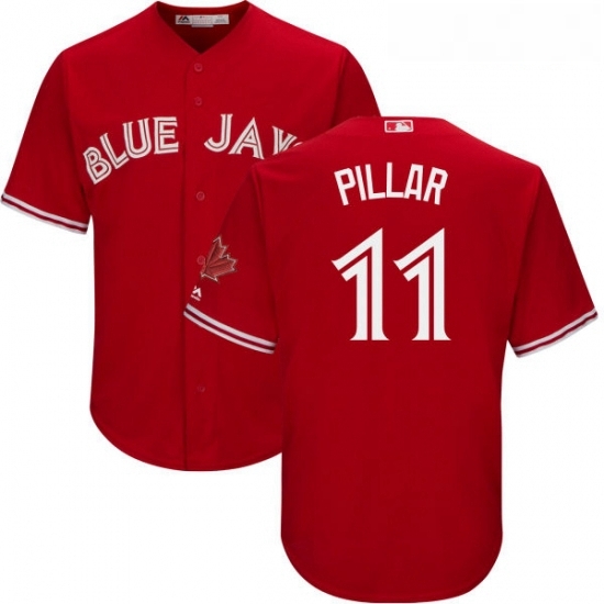 Youth Majestic Toronto Blue Jays 11 Kevin Pillar Authentic Scarlet Alternate MLB Jersey Youth Majestic Toronto Blue Jays 11 Kevin Pillar Authentic Scarlet Alternate MLB Jersey