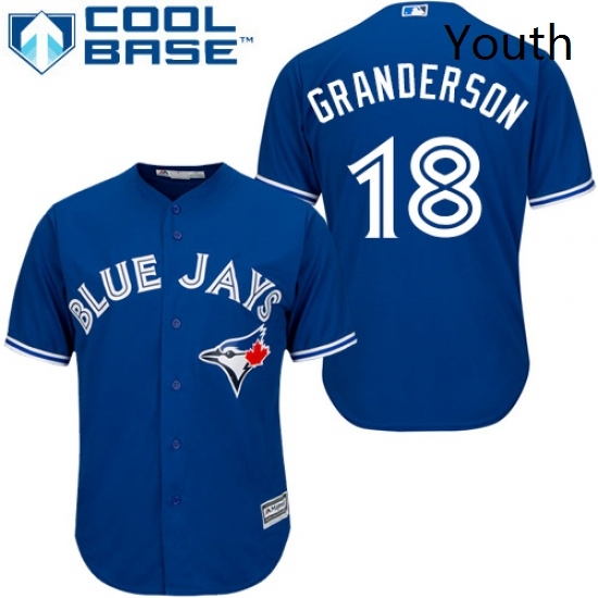 Youth Majestic Toronto Blue Jays 18 Curtis Granderson Authentic Blue Alternate MLB Jersey Youth Majestic Toronto Blue Jays 18 Curtis Granderson Authentic Blue Alternate MLB Jersey