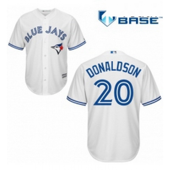 Youth Majestic Toronto Blue Jays 20 Josh Donaldson Authentic White Home MLB Jersey Youth Majestic Toronto Blue Jays 20 Josh Donaldson Authentic White Home MLB Jersey
