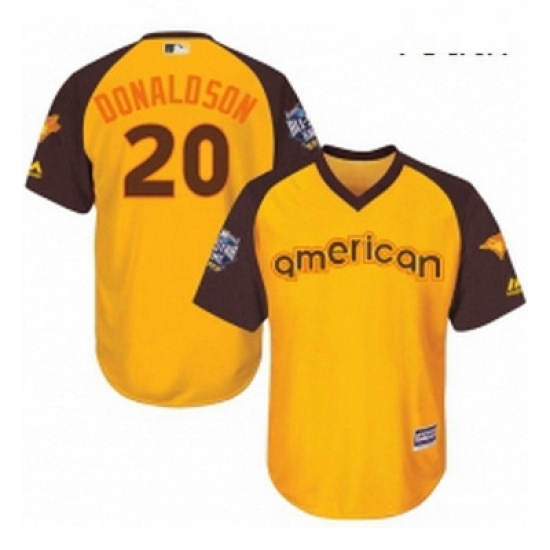 Youth Majestic Toronto Blue Jays 20 Josh Donaldson Authentic Yellow 2016 All Star American League BP Cool Base MLB Jersey Youth Majestic Toronto Blue Jays 20 Josh Donaldson Authentic Yellow 2016 All Star American League BP Cool Base MLB Jersey