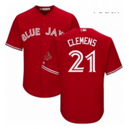 Youth Majestic Toronto Blue Jays 21 Roger Clemens Replica Scarlet Alternate MLB Jersey Youth Majestic Toronto Blue Jays 21 Roger Clemens Replica Scarlet Alternate MLB Jersey