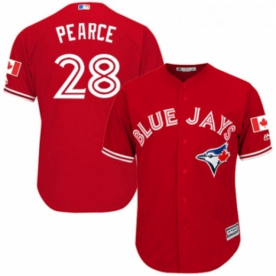 Youth Majestic Toronto Blue Jays 28 Steve Pearce Authentic Scarlet Alternate MLB Jersey Youth Majestic Toronto Blue Jays 28 Steve Pearce Authentic Scarlet Alternate MLB Jersey